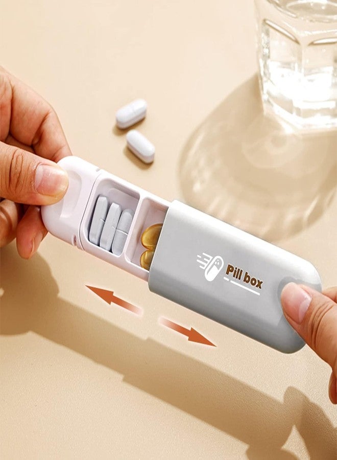 Prostuff.in علبة حبوب محمولة من Prostuff.in®، ثلاث مرات يوميًا، بثلاثة أقسام، علبة صغيرة للأدوية اليومية، علبة حبوب محمولة متعددة الألوان، قطعة واحدة - Image 3